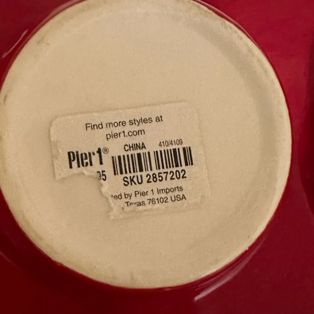 Pier 1 Imports Ceramic Christmas Muffin Pan